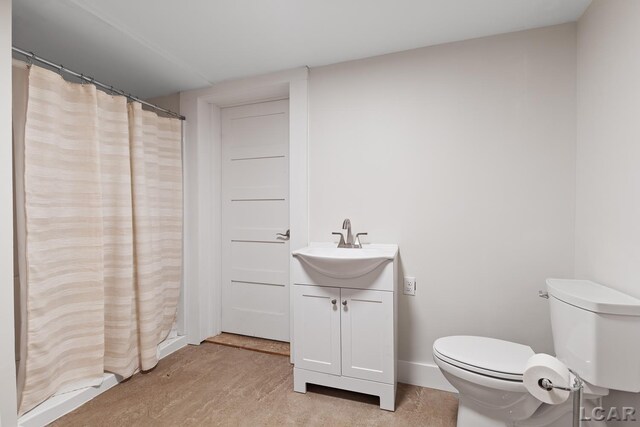 144 N Scott St, Adrian, MI 49221 - bathroom featuring vanity and curtained shower