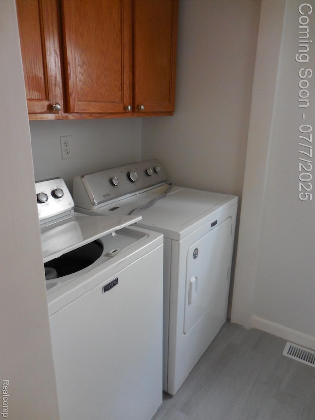 501 N Leroy St, Fenton, MI 48430 - laundry area featuring separate washer and dryer and cabinet space