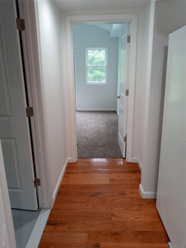 501 N Leroy St, Fenton, MI 48430 - hallway featuring baseboards and light wood-style floors
