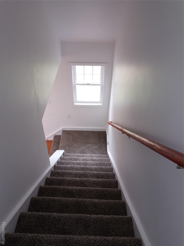 501 N Leroy St, Fenton, MI 48430 - stairs with carpet floors