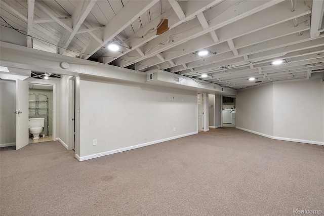 26250 Virginia Dr, Warren, MI 48091 - finished basement with washer and clothes dryer and carpet
