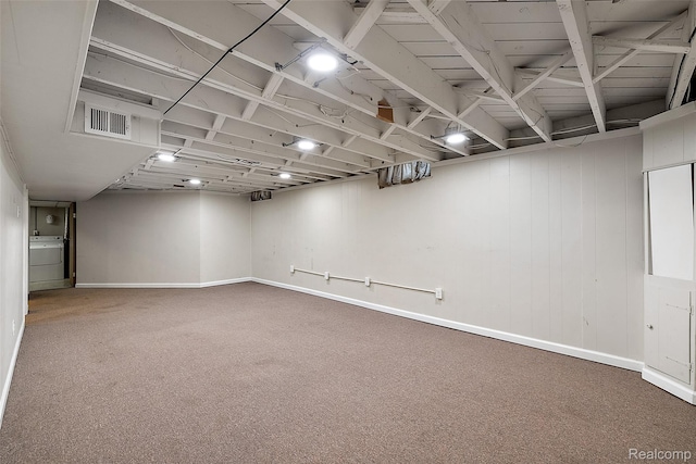 26250 Virginia Dr, Warren, MI 48091 - finished below grade area with washer / dryer and carpet