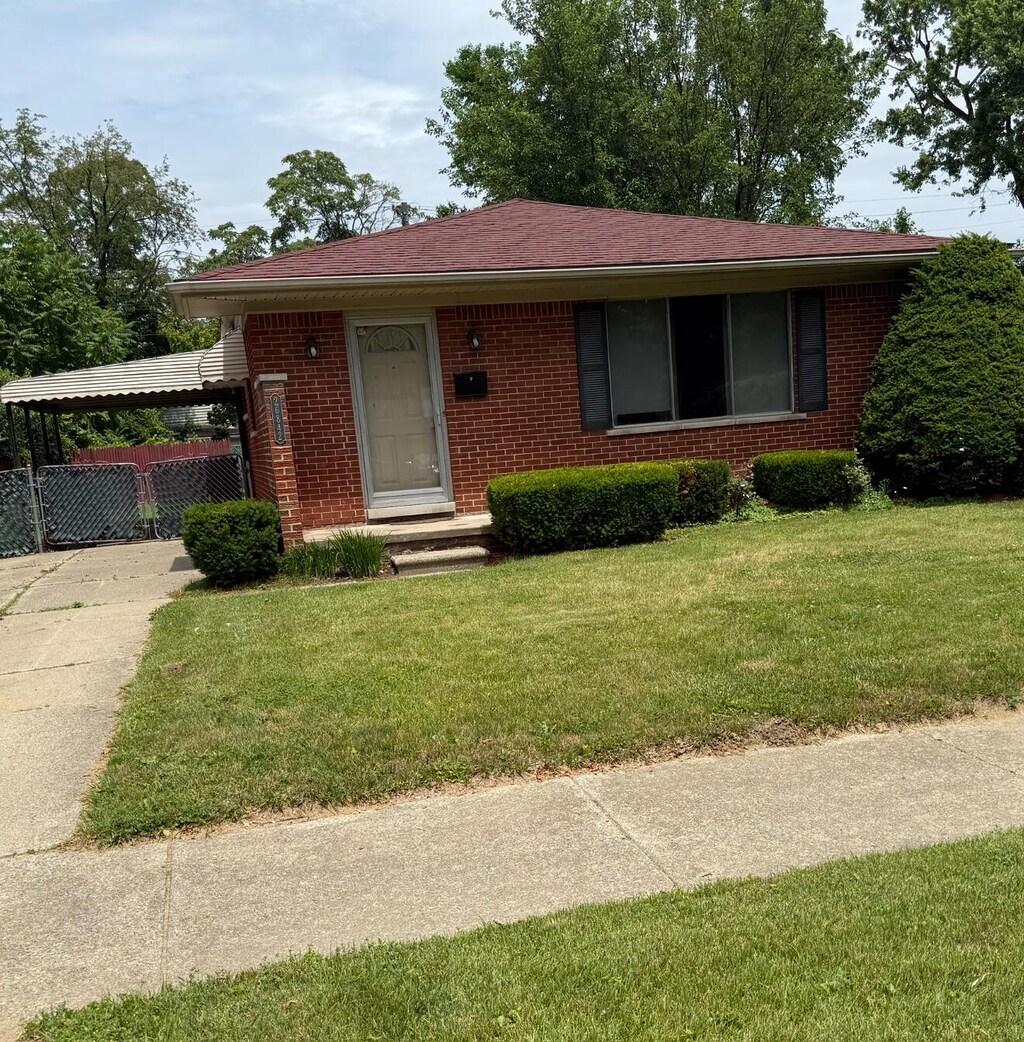 26842 Norfolk St, Inkster, MI 48141 - view of front of property featuring brick siding and driveway