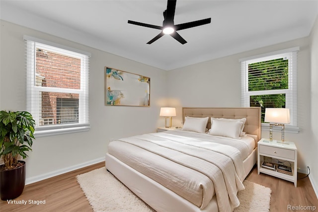 3992 Devonshire Rd, Detroit, MI 48224 - bedroom featuring wood finished floors and ceiling fan