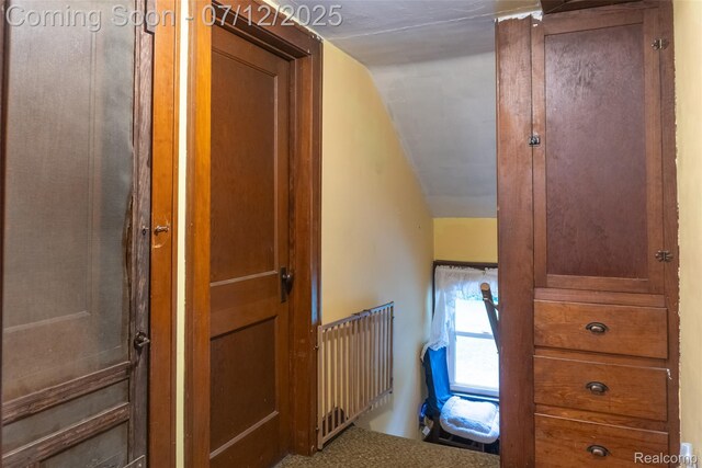 16380 Sumpter Rd, Van Buren, MI 48111 - corridor featuring vaulted ceiling