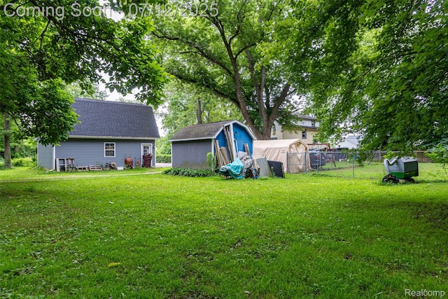 16380 Sumpter Rd, Van Buren, MI 48111 - view of yard with a storage shed