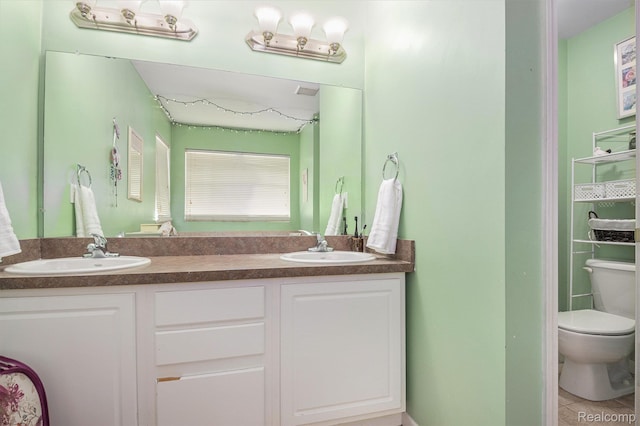 5304 Boomerang Cir, Newport, MI 48166 - full bathroom featuring double vanity and tile patterned flooring