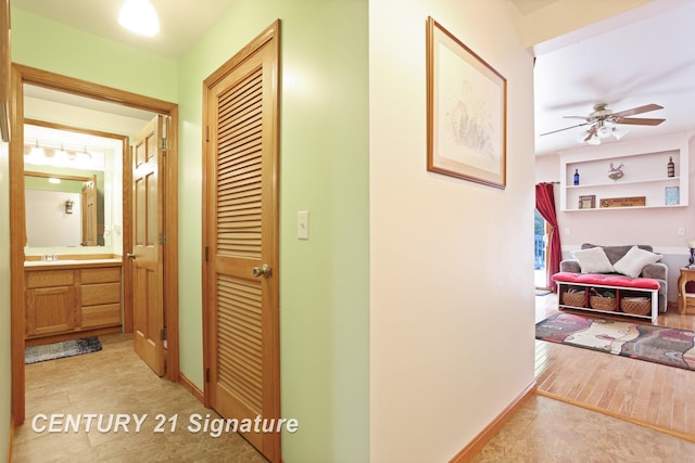 3405 S Miller Rd, Saginaw, MI 48609 - hall with a sink