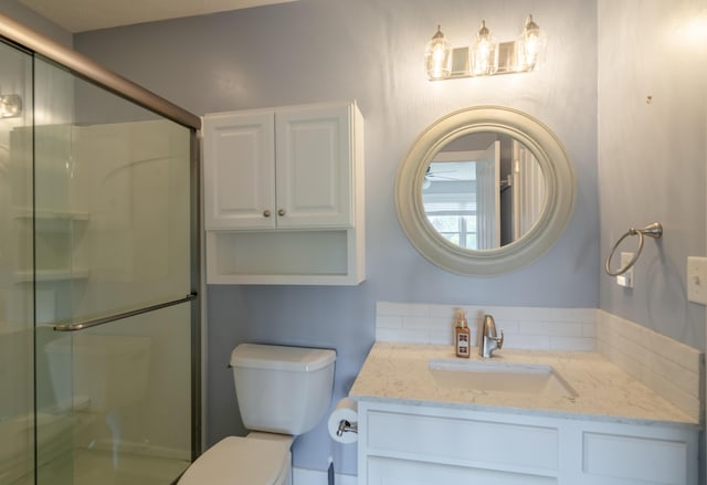 10068 S Crossroads Cir SE, Caledonia, MI 49316 - bathroom with vanity and a shower stall