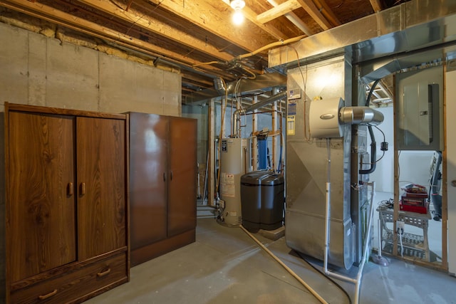 10068 S Crossroads Cir SE, Caledonia, MI 49316 - unfinished below grade area featuring gas water heater and electric panel
