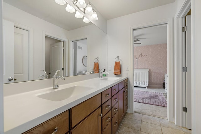 8375 Grapevine Circle, Cir, MI 49071 - full bathroom with double vanity and tile patterned floors