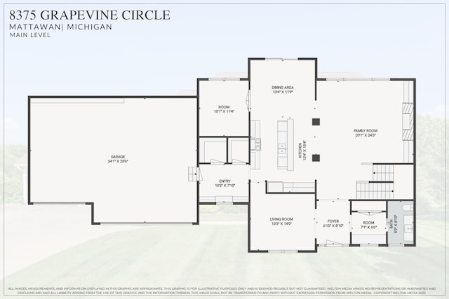 8375 Grapevine Circle, Cir, MI 49071 - view of room layout