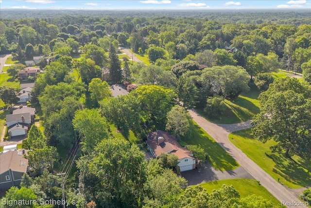 1656 Keller Ln, Bloomfield Hills, MI 48302 - aerial view of property's location with a forest and nearby suburban area