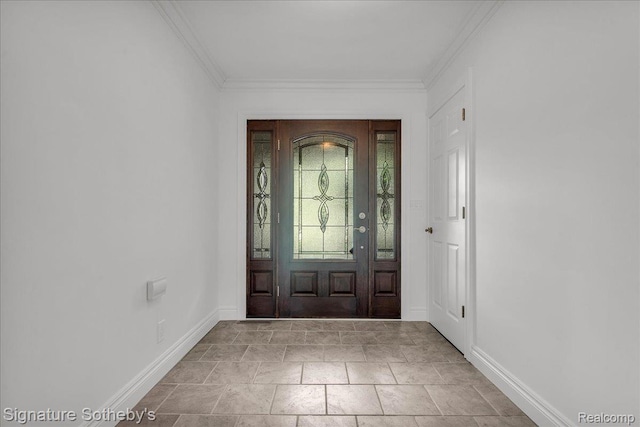 1656 Keller Ln, Bloomfield Hills, MI 48302 - entrance foyer featuring ornamental molding and baseboards