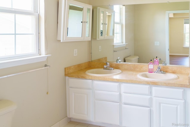1803 Pinecroft Dr, Canton, MI 48188 - bathroom featuring plenty of natural light and double vanity