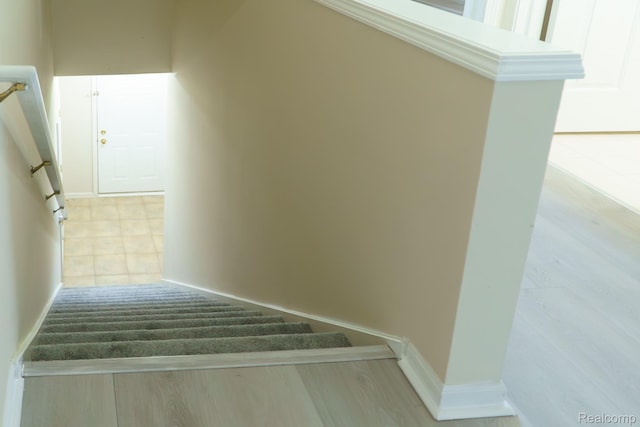 1803 Pinecroft Dr, Canton, MI 48188 - stairs with baseboards