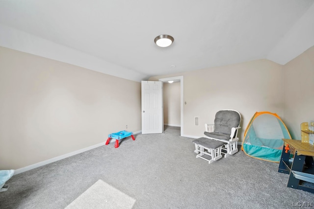 424 W Summit St, Adrian, MI 49221 - playroom featuring carpet and vaulted ceiling