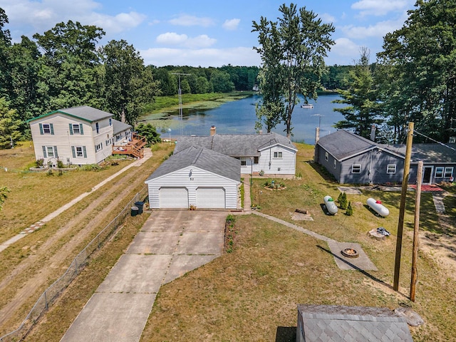 52 S Emerson Lake Dr, Branch, MI 49402 - aerial view of a large body of water