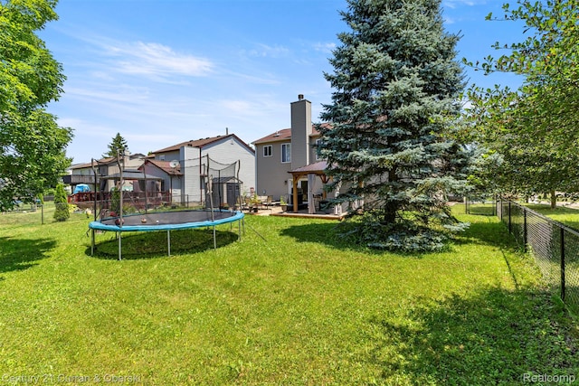 1786 Daisy Ln, Westland, MI 48186 - view of yard with a trampoline and a gazebo