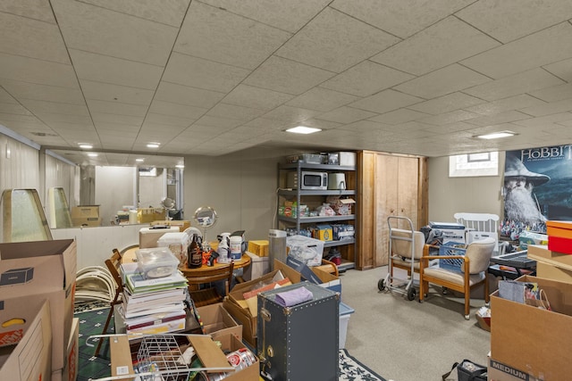 22358 Firwood Ave, Eastpointe, MI 48021 - basement featuring carpet floors