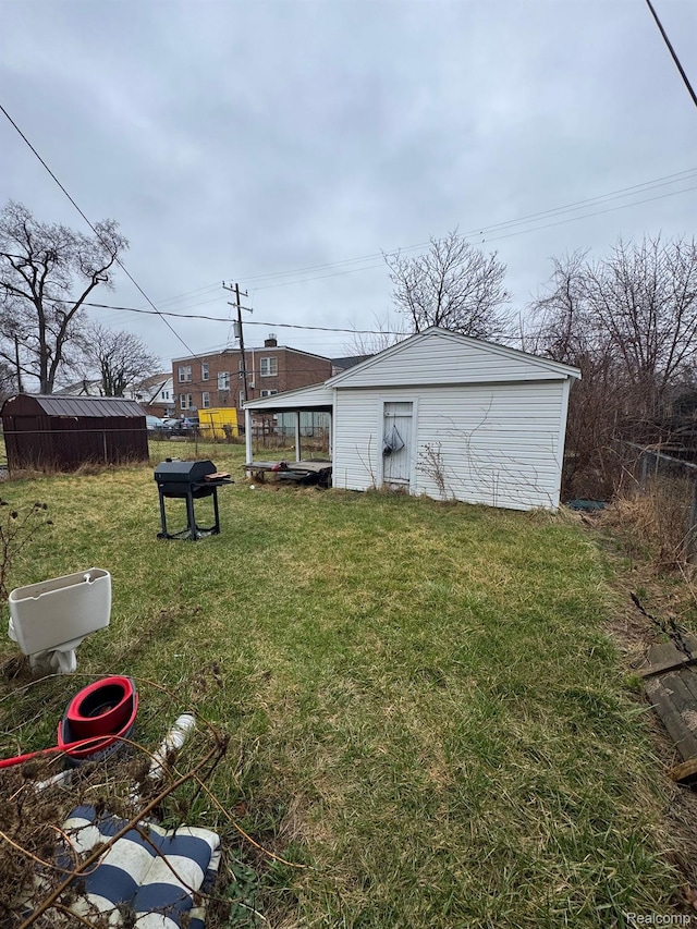 8116 Wyoming St, Detroit, MI 48204 - view of yard with an outbuilding
