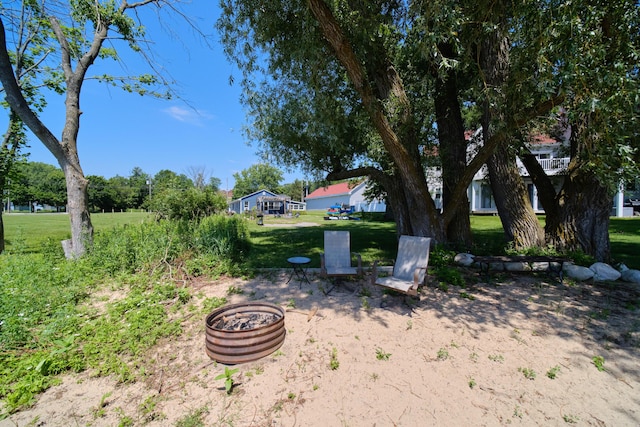 5015 Main St, Onekama, MI 49675 - view of green lawn