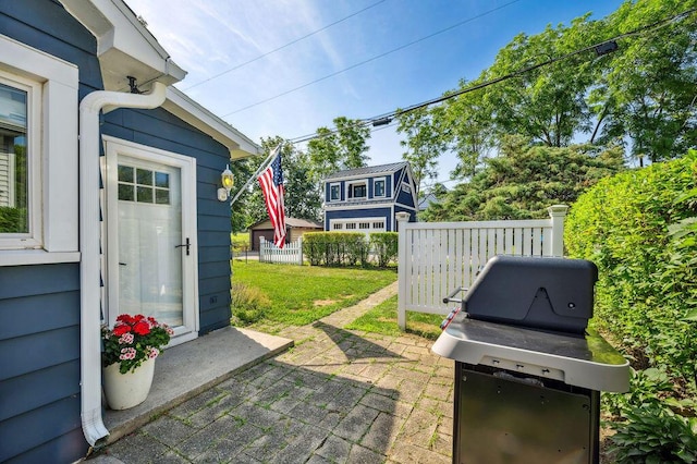 31326 Curran Beach Rd, Dowagiac, MI 49047 - view of patio with a grill