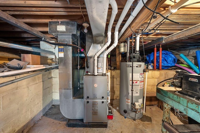31326 Curran Beach Rd, Dowagiac, MI 49047 - utility room featuring water heater
