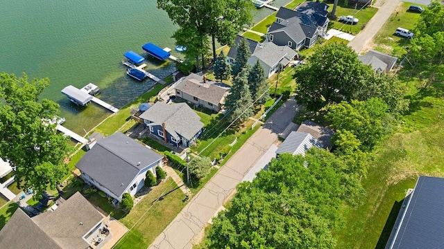 31326 Curran Beach Rd, Dowagiac, MI 49047 - aerial perspective of suburban area featuring a nearby body of water