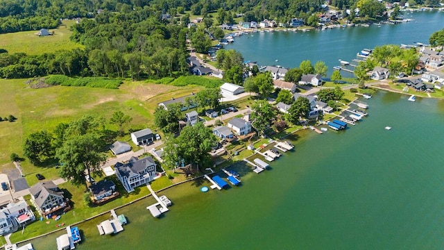 31326 Curran Beach Rd, Dowagiac, MI 49047 - aerial overview of property's location featuring a large body of water and nearby suburban area