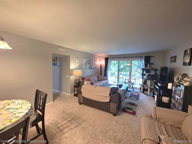 42231 Toddmark Ln, Clinton Township, MI 48038 - living room with carpet and baseboards