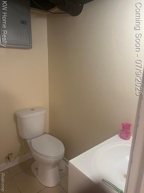 24890 Arden Park Dr, Farmington Hills, MI 48336 - half bath featuring tile patterned floors and electric panel