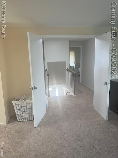 24890 Arden Park Dr, Farmington Hills, MI 48336 - corridor with an upstairs landing and carpet flooring