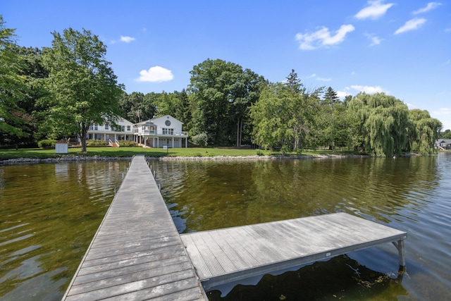 15665 Portage Rd, Vicksburg, MI 49097 - dock with a water view and a wooded view
