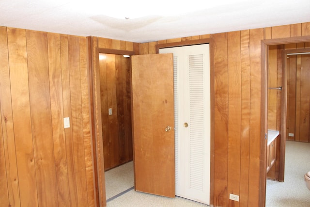 2786 Dinius Rd, Tecumseh, MI 49286 - unfurnished bedroom with a closet and wood walls