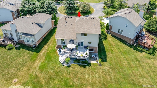 3230 Lynhurst Ct, Rochester, MI 48306 - aerial perspective of suburban area