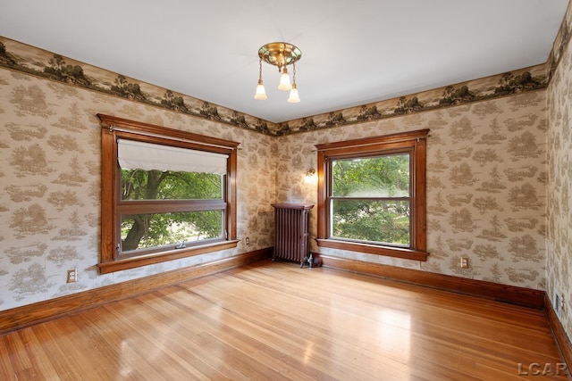 305 W Chicago Blvd, Tecumseh, MI 49286 - empty room with wood finished floors and baseboards