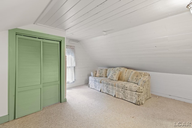 305 W Chicago Blvd, Tecumseh, MI 49286 - living area with vaulted ceiling and carpet floors