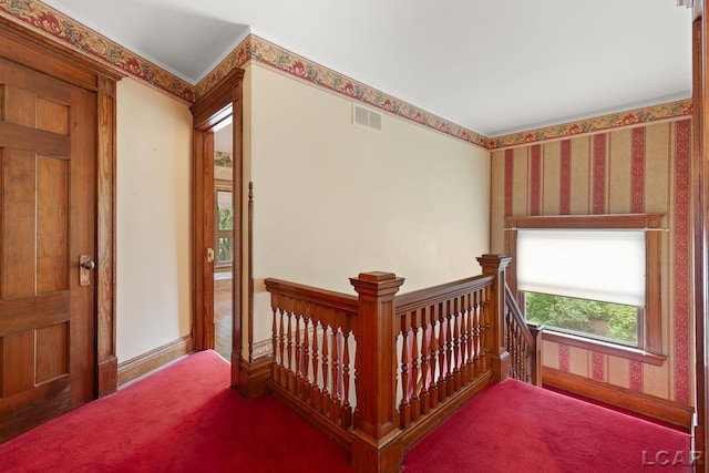 305 W Chicago Blvd, Tecumseh, MI 49286 - carpeted bedroom with wallpapered walls and baseboards