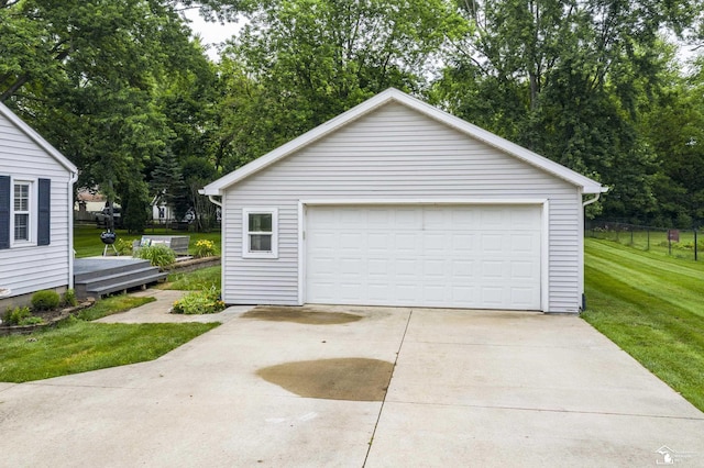 7768 Summerfield Rd, Lambertville, MI 48144 - detached garage with view of wooded area