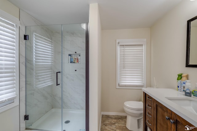 7768 Summerfield Rd, Lambertville, MI 48144 - bathroom with vanity and a marble finish shower