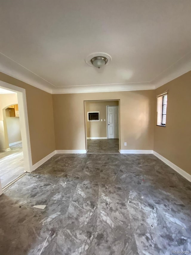 8063 Yolanda St, Detroit, MI 48234 - empty room featuring ornamental molding and baseboards