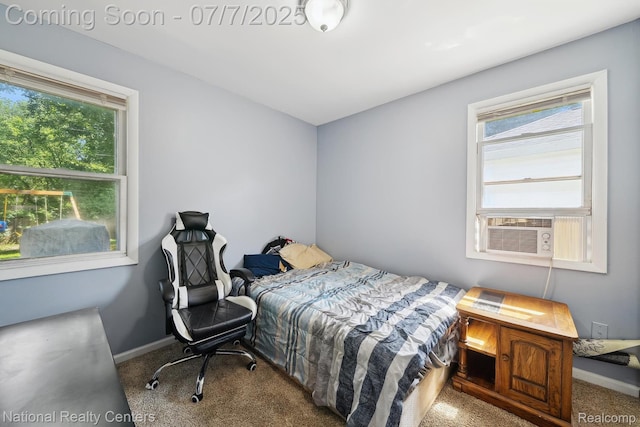 4714 Monterey Ave, Clarkston, MI 48348 - carpeted bedroom with multiple windows and cooling unit
