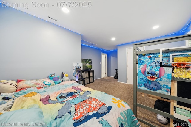 4714 Monterey Ave, Clarkston, MI 48348 - bedroom featuring carpet flooring and recessed lighting