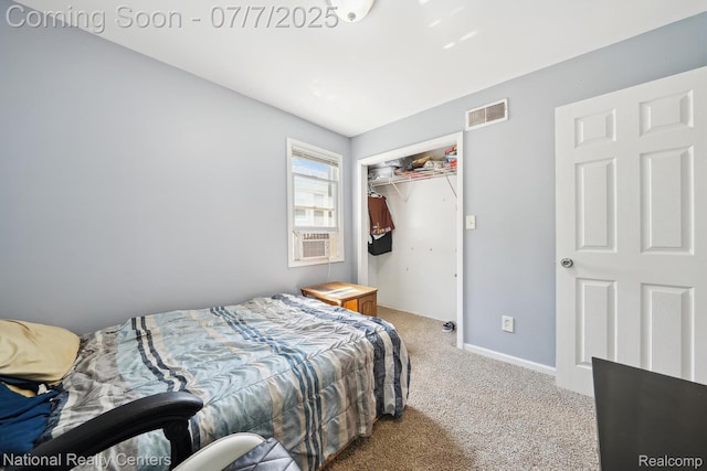 4714 Monterey Ave, Clarkston, MI 48348 - bedroom featuring carpet, a closet, and cooling unit