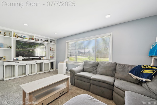 4714 Monterey Ave, Clarkston, MI 48348 - living area with carpet and recessed lighting