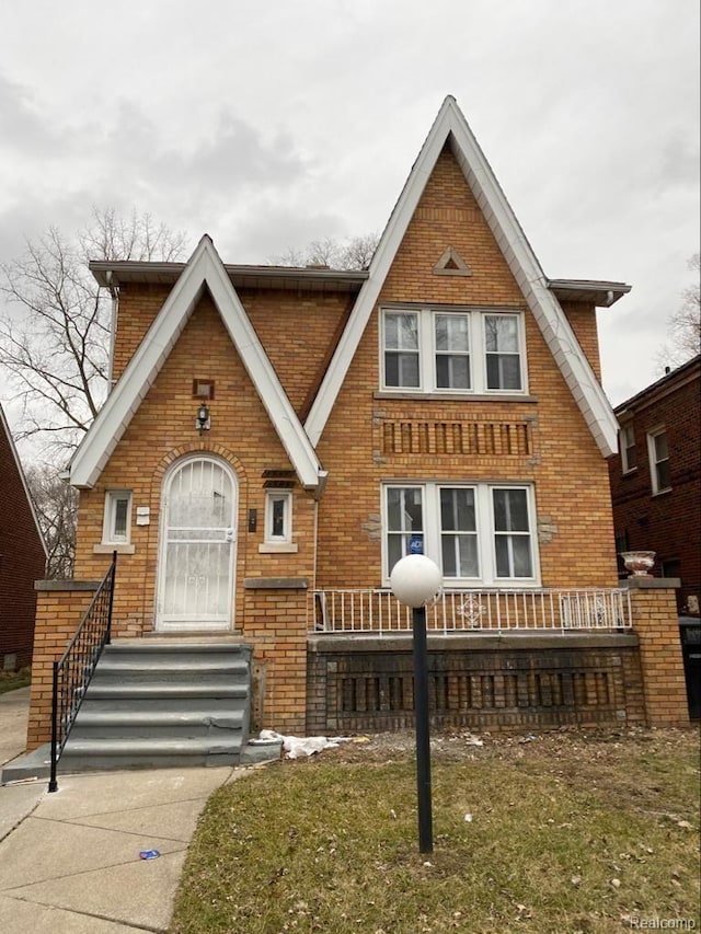 15355 Ward St, Detroit, MI 48227 - tudor-style house featuring brick siding