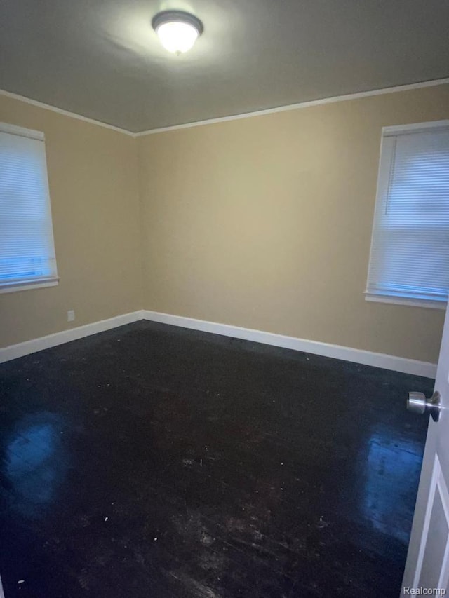 15355 Ward St, Detroit, MI 48227 - empty room with crown molding and baseboards