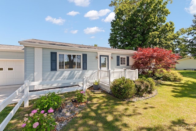 4100 Hunt Rd, Adrian, MI 49221 - single story home with a front lawn
