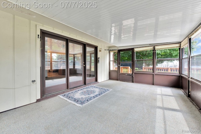 3447 Woodvalley Dr, Lapeer, MI 48446 - unfurnished sunroom with carpet floors
